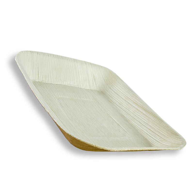 Engångstallrik av palmblad, fyrkantig, 17x17 cm, 100 % komposterbar, 25 st