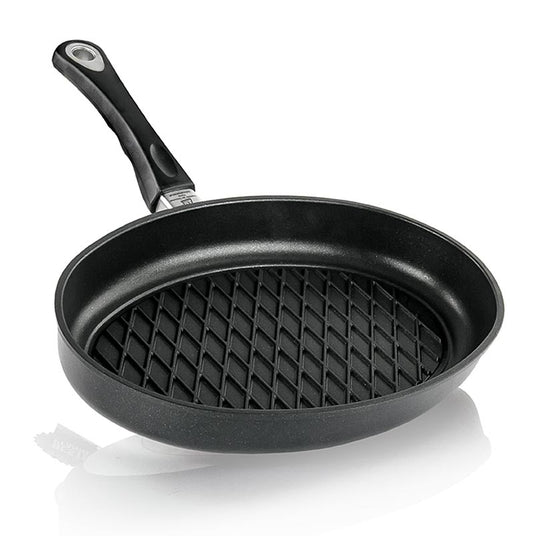 AMT Gastroguss, grillpanna, oval, med BBQ-rombmönster 35x24 cm, 1 st
