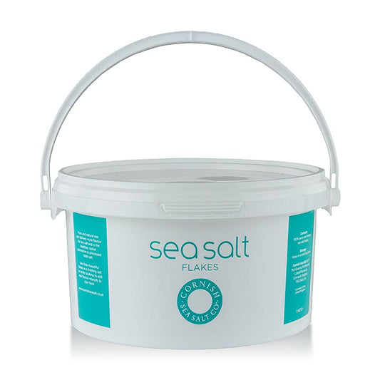 Cornish Sea Salt, grova havssaltflingor från Cornwall/England, 1 kg