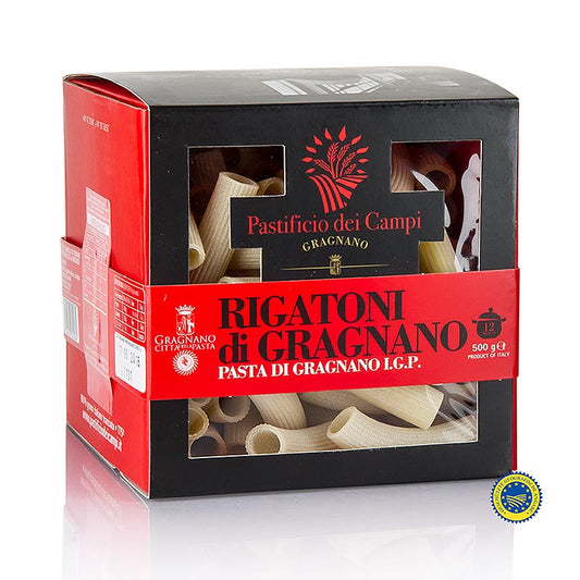 Pastificio dei Campi - Nr 28 Rigatoni, Pasta di Gragnano, IGP/g.U., 500 g