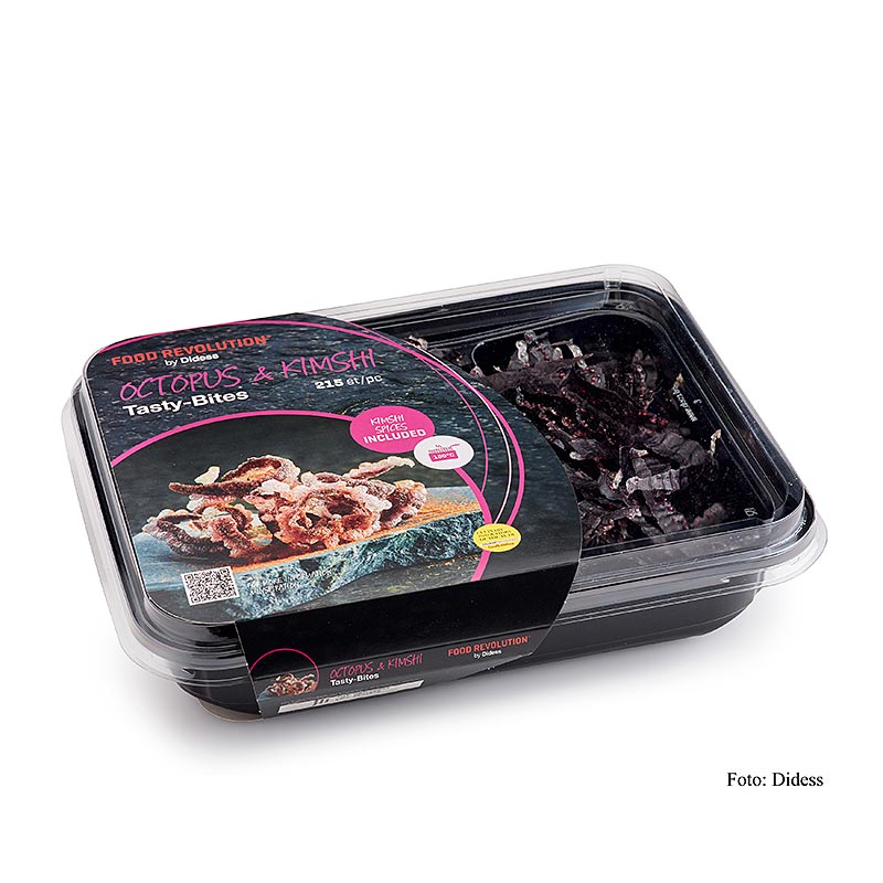Tasty Bites "Octopus-Kimshi" – fingermat på risbas för fritering, 160 g, 215 st