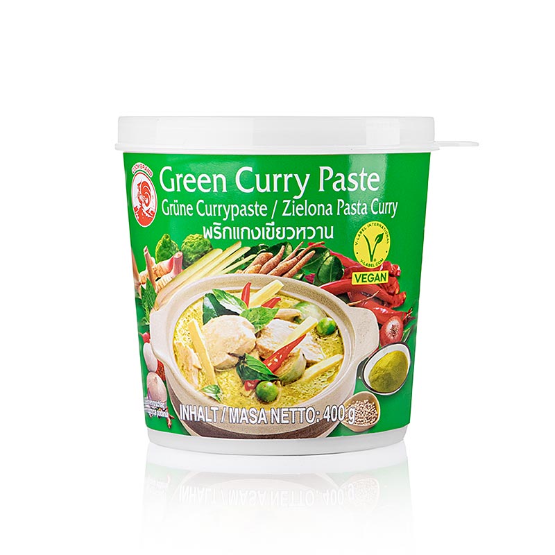 Currypasta, grön, Cock Brand, 400 g