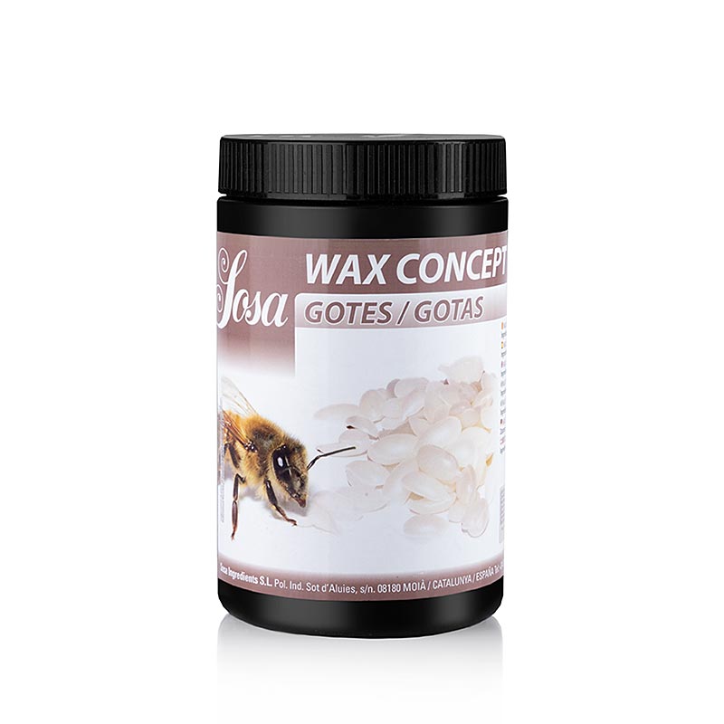 Sosa Wax Concept, bivaxdroppar för att binda olja och fett, 500 g