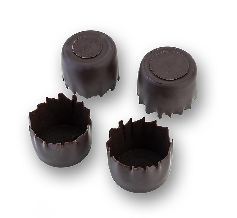 Chokladform "Räfflad" mörk, Ø 25 mm, H20 mm, Michel Cluizel, 864 g, 288 st