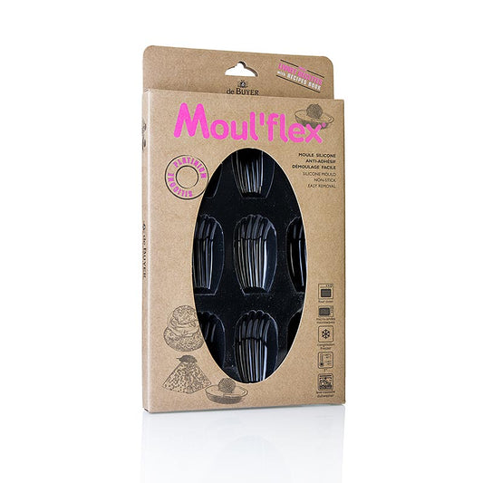 deBUYER bakform Moul´flex, 9 madeleine, 3 cl, 17,5 x 30 cm, 1 st