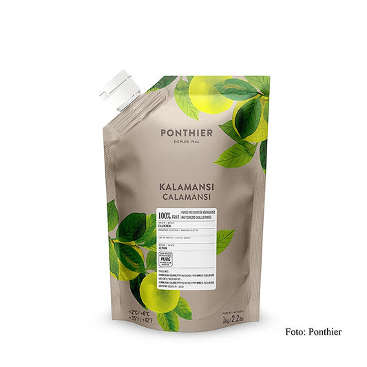 Ponthier citronpuré "Kalamansi", osötad, 100 % frukt, 1 kg