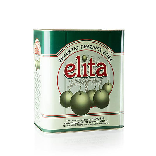 Gröna oliver, urkärnade, Mamuth, i saltlake, 8,3 kg