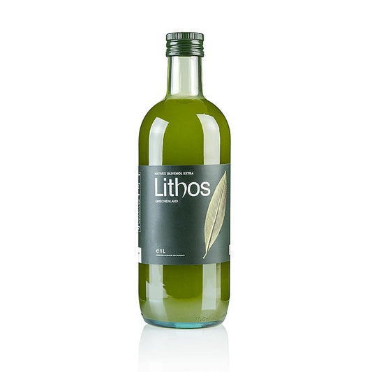 Extra jungfruolja, Lithos, tidig skörd, naturligt grumlig, Peloponnesos, 1 l