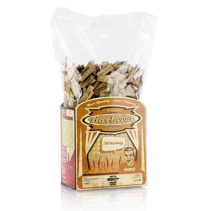 Grill BBQ – rökspån av whiskyek, 1 kg