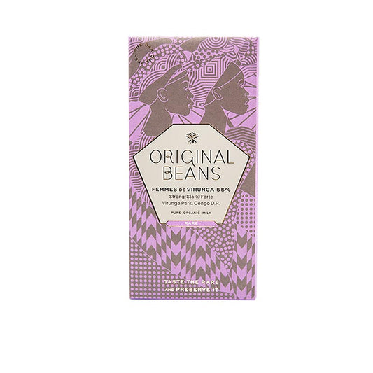 Femmes de Virunga Kongo, 55 % mjölkchokladkaka, Original Beans, ekologisk, 70 g