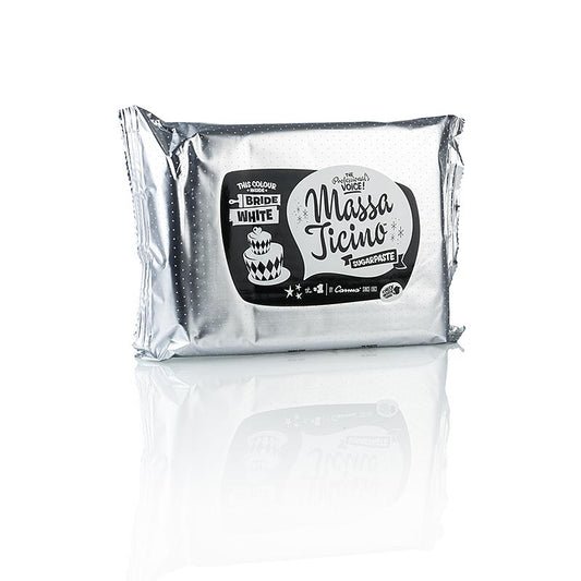 Massa Ticino – tårtglasyr, Bride White, vegansk, AZO-fri, 1 kg
