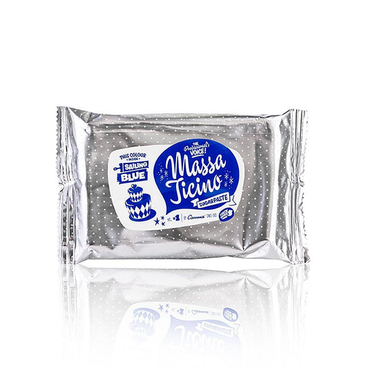 Massa Ticino – tårtdekorationsmassa, Sailing Blue, vegansk, AZO-fri, 250 g