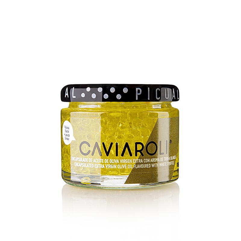 Caviaroli® olivoljekaviar, små pärlor av olivolja med vit tryffelarom, 50 g