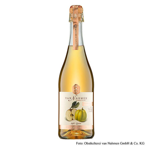 Van Nahmen äpple-kvitten fruktsekt, alkoholfri, ekologisk, 750 ml