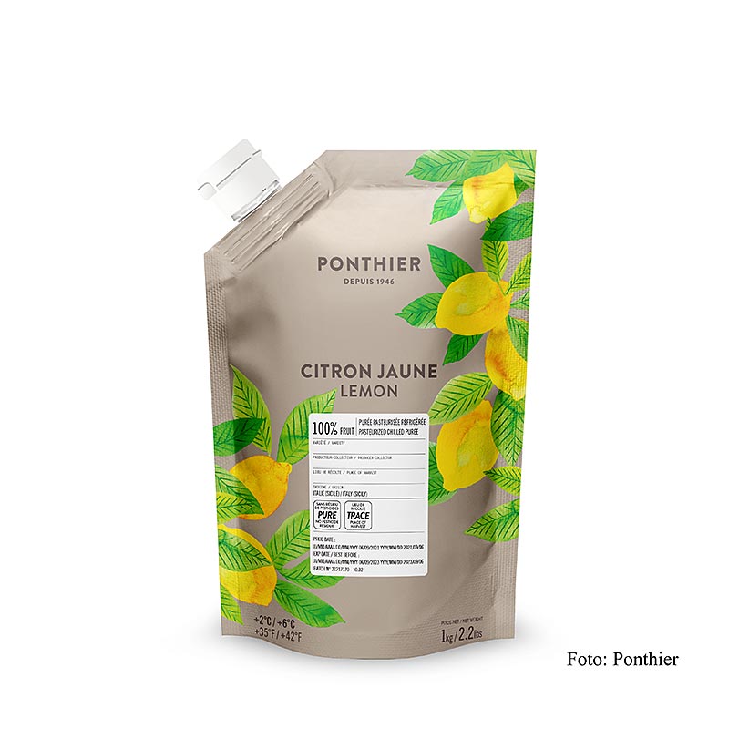 Ponthier citronpuré, 100 % frukt, 1 kg