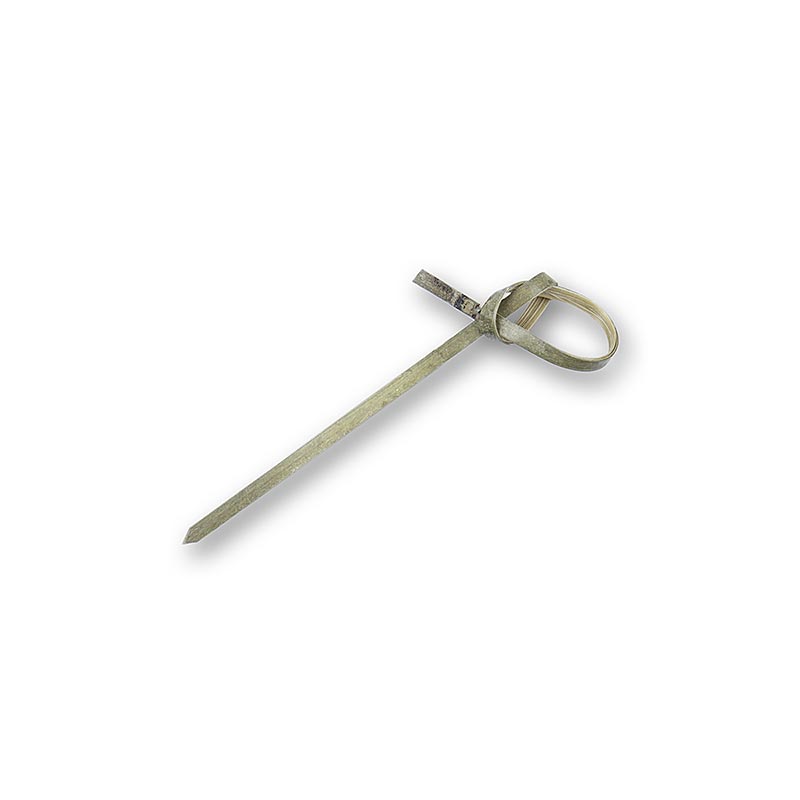 Bambuspinnar, med knut i änden, gröna, 7 cm, 50 st
