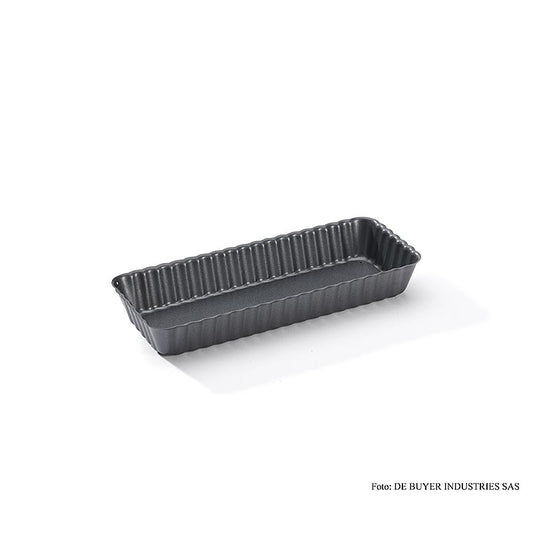 deBUYER tårtform, rektangulär, 20x8 cm, med löstagbar botten, 1 st