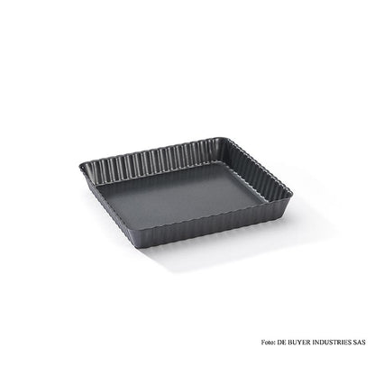 deBUYER Tårtform, fyrkantig, ø18 cm, med löstagbar botten, 1 st