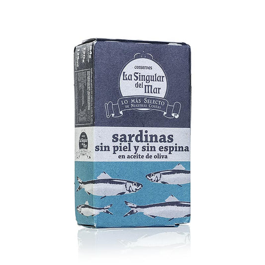 Sardiner, i olivolja, utan skinn och ben, Spanien, 120 g