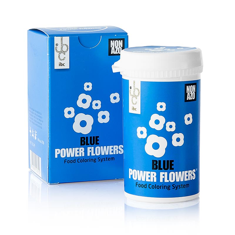 PowerFlowers – Blå, AZO-fri livsmedelsfärg för choklad, Mona Lisa, 50 g