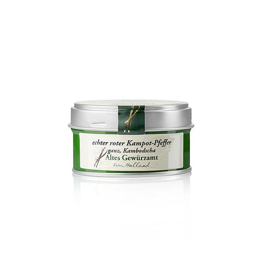 Kampotpeppar, röd peppar, hel, från Kambodja, Altes Gewürzamt, 40 g