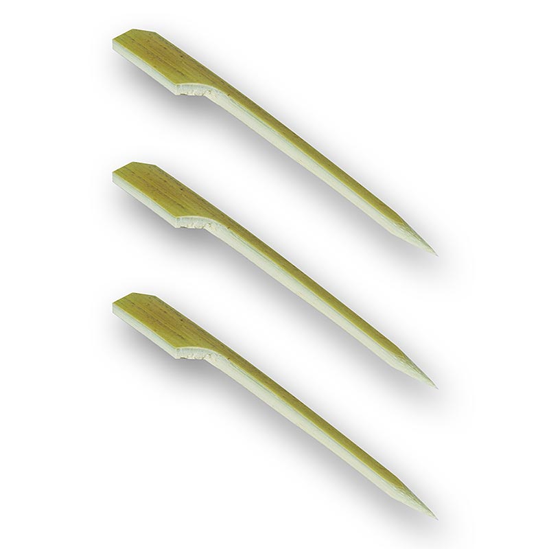 Bambuspinnar, med bladände, 12 cm, 50 st