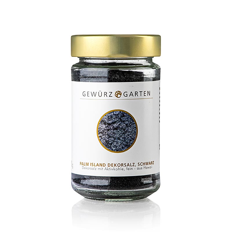 Gewürzgarten Palm Island Pacific-salt, dekorationssalt med aktivt kol, 200 g