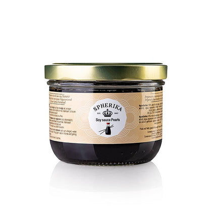Smaksatt kaviar "sojasås", pärlstorlek 5 mm, sfärer, Pescaviar, 365 g