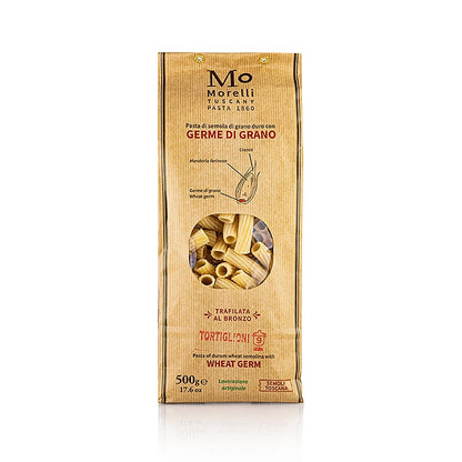 Morelli 1860 Tortiglioni, Germe di Grano, med vetegroddar, 500 g