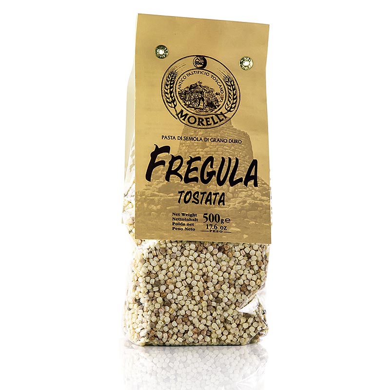 Morelli 1860 Fregula (Fregola) Tostata, med durumvete, 500 g