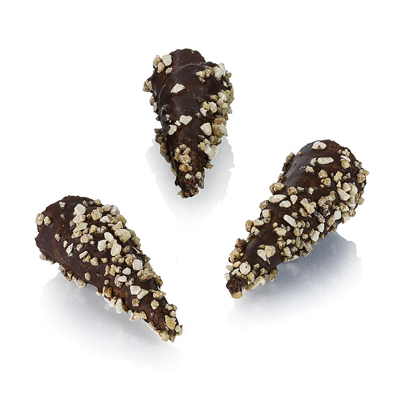 Mini-croissanter Premium Collection, med mörk choklad & kola, ø 2,5x7,5 cm, 1,8 kg, 198 St