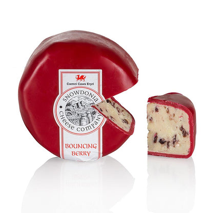 Snowdonia – Bouncing Berry, cheddarost med tranbär, rött vax, 200 g