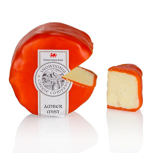Snowdonia – Amber Mist, cheddarost med whisky, orange vax, 200 g