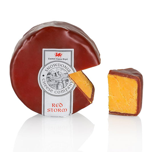Snowdonia - Red Storm, lagrad Leicesterost, mörkrött vax, 200 g