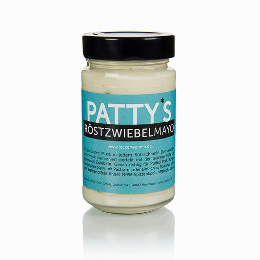 Pattys majonnäs med rostade lökar, skapad av Patrick Jabs, 225 ml