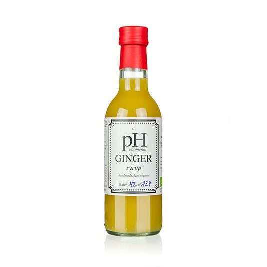 pHenomenal Ginger Syrup (ingefärssirap), vegansk, ekologisk, 250 ml