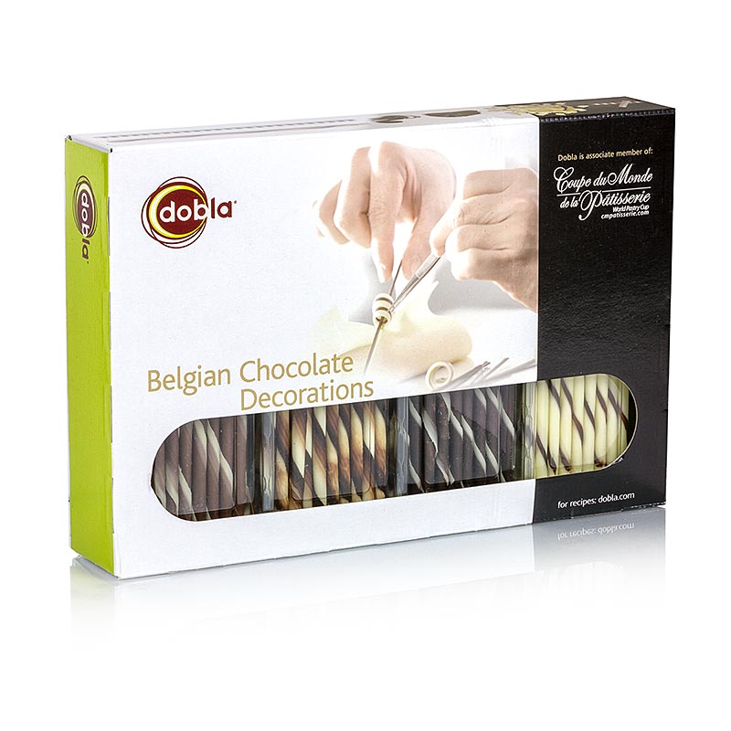 Chokladdekorationssortiment – urval 1, 4 olika cigariller, 360 g, 108 st