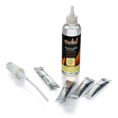 Cookal Crème brûlée-set vanilj, karamellisera med flamberingsessens, 50 portioner, 51 d