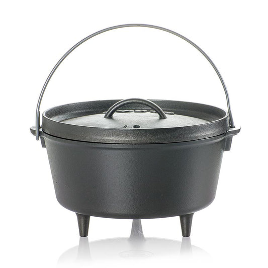 Tillbehör – gryta ”Lodge Camp Dutch Oven”, 3 ben, Ø 25 cm, inkl. lock, 4,7 l, 1 St