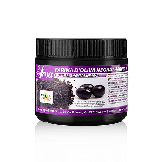 Sosa-pulver – svarta oliver, frystorkade (38025), 150 g