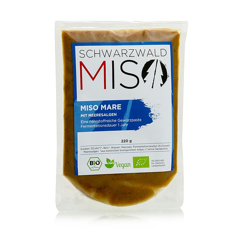 Miso Mare-pasta, med havsalger, Schwarzwald Miso, ekologisk, 220 g