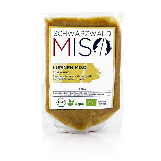 Miso-lupinpasta, söt och blommig, Schwarzwald Miso, ekologisk, 220 g