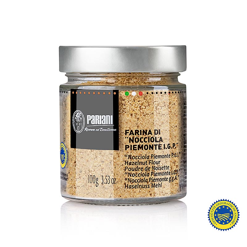 Hasselnötsgryn (hasselnötsmjöl), 100 % piemontesiska hasselnötter g.g.A., Parian, 100 g