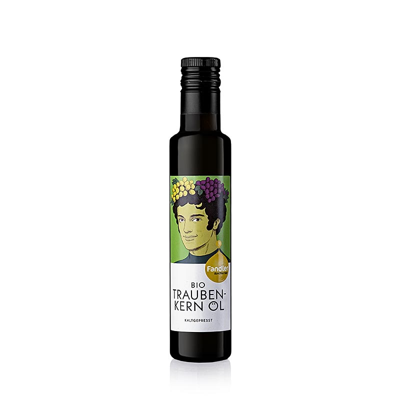 Druvkärnolja, kallpressad, Fandler, ekologisk, 100 ml