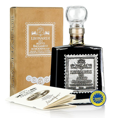 Leonardi – Aceto Balsamico di Modena IGP/g.g.A., Velluto Ocra, 10 år, 250 ml