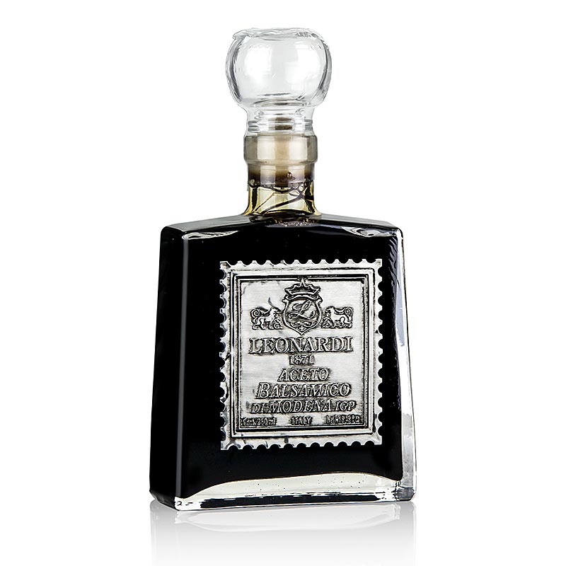 Leonardi – Aceto Balsamico di Modena IGP/g.g.A., Velluto Ocra, 10 år, 250 ml