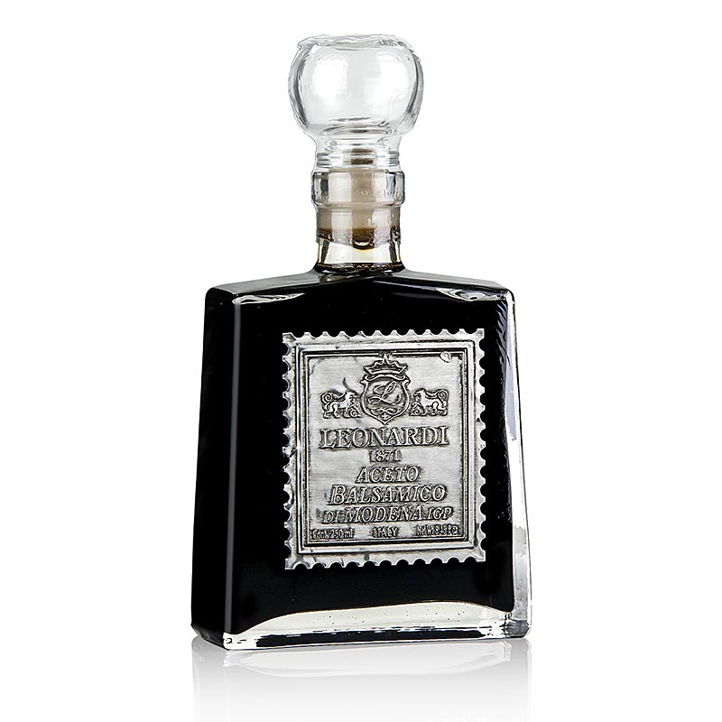 Leonardi – Aceto Balsamico di Modena IGP/g.g.A., Velluto Bordeaux, 15 år, 250 ml