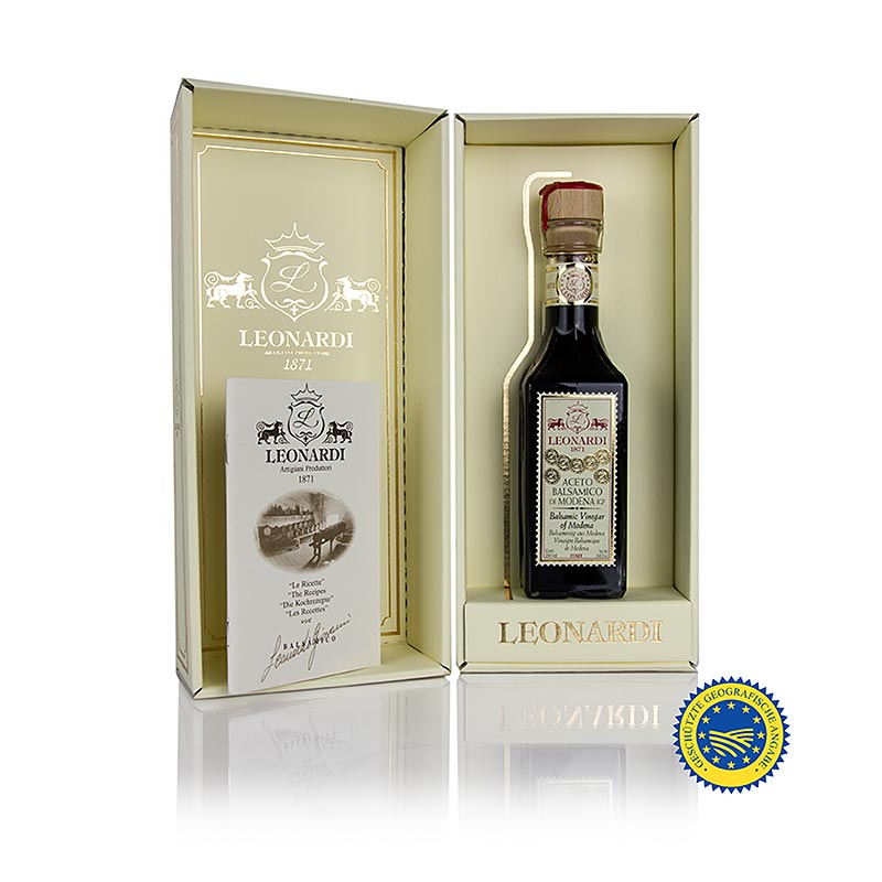 Leonardi - Aceto Balsamico di Modena IGP/g.g.A., Francobollo, 15 år, 250 ml