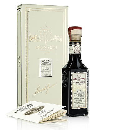 Leonardi - Aceto Balsamico di Modena IGP/g.g.A., Francobollo, 15 år, 250 ml