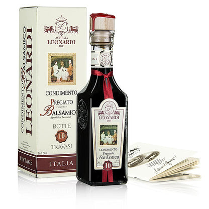 Leonardi - Condimento Balsamico, Pregiato, 10 år, 250 ml